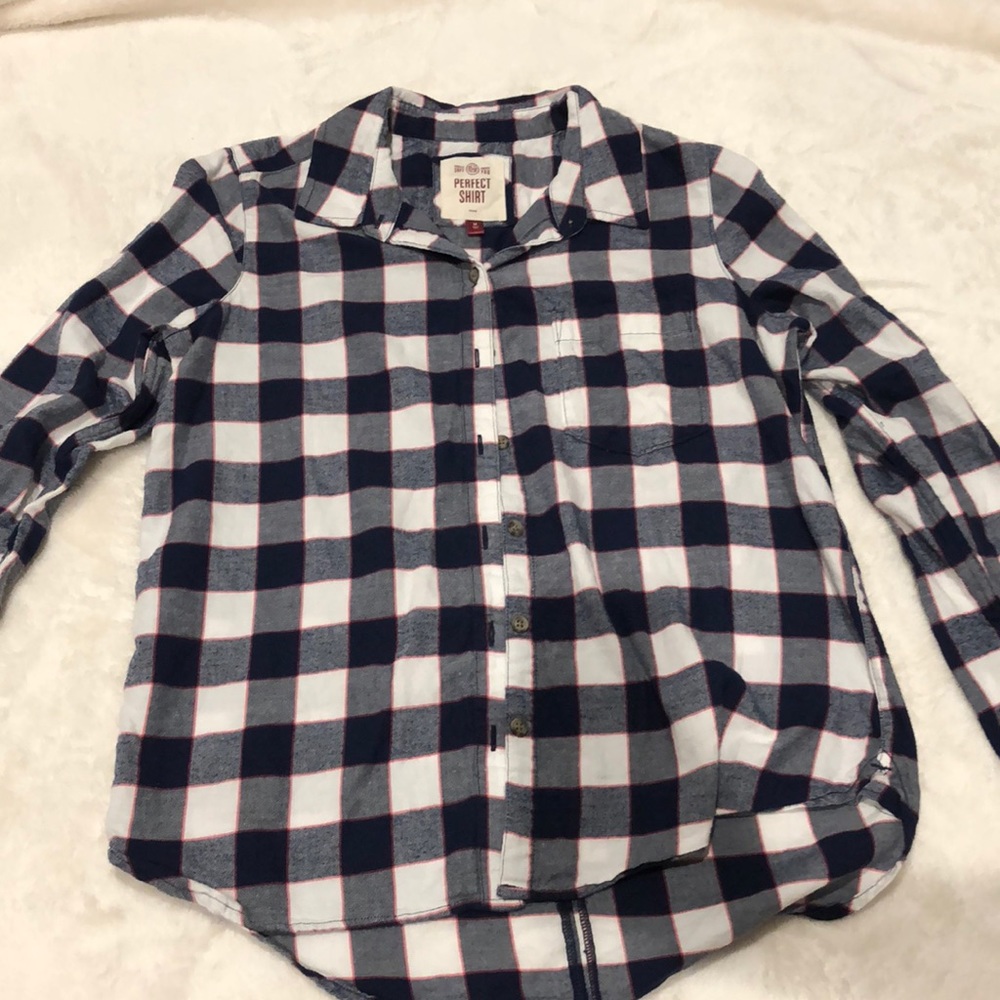 Blue & White Flannel